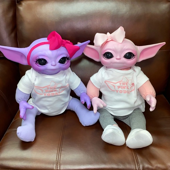 Made to order OOAK Pink Yoda. - Picture 5 of 5